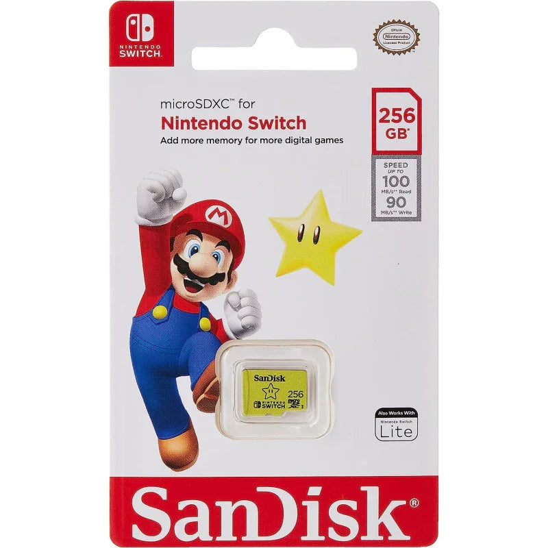 Sandisk 256GB Microsdxc Uhs I Memory Card For Nintendo Switch Sdsqxao 256G Gn3Zn, Yellow - eBuy UAE